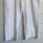 Abercrombie & Fitch Abercrombie Women's Jeans High Rise The Cropped Wide Leg Raw Hem 32 Short White Photo 12