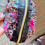 Betsey Johnson  Small Ruffle Cosmetic Case Bubble Cheetah Natural Photo 7