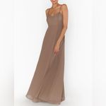 Show Me Your Mumu NWT Faith Maxi Dress Soft Beige Chiffon Size M Bridesmaid Photo 2
