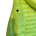 Calvin Klein  Women Performance Puffer Jacket XL Mixed Media Neon Yellow Black Photo 3
