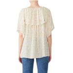 See By Chloe  Floral Silk Blend Ruffle Blouse Top Photo 3