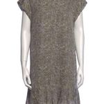 Joie  Silk Snake Print Drop Waist Ruffle Dress in Olive Size XS Photo 0