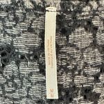 Free People Vintage  Dainty Floral Eyelet Lace Peplum Henley Top Black Medium Photo 7