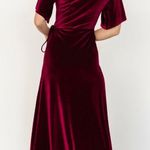 Baltic Born  Meghan Mulberry Velvet Wrap Maxi Dress Photo 1