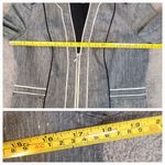 White House | Black Market Women Jacket 8 Gray Pockets Short Zip Linen Cotton BLND Photo 7