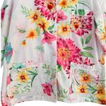 Victoria's Secret VICTORIA’S SECRET Floral Button Down Sleep Shirt Swim Cover Up Size M Photo 8