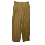 Wilfred Aritzia  Carrot Pants Women’s Size 2 Tan Tencel Linen High Rise Photo 1