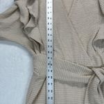 Saylor  Waffle Knit faux wrap Mini Dress Ruffle Trim Long Sleeve Wrap Dress Sz‎ S Photo 2