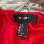 Forever 21 Silver Metallic Faux Leather Jacket Photo 11