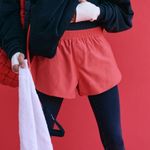 Free People NWT Take Your Shot Shorts in Cherry Crush Photo 1