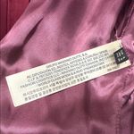 Massimo Dutti  Satin Bomber Jacket S 19” p2p Bordeaux NWOT Photo 6