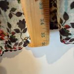 Bhanuna Anthropologie Floral Bell Sleeve Mini Dress Women's 0 Blue Boho Feminine Green Photo 11