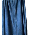 Vintage denim embroidered midi skirt Size M Photo 1