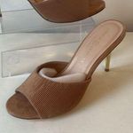 Chinese Laundry Rhonda ripple decorative metallic heels sandals tan size 10 NWT Photo 9