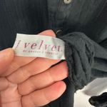 Velvet Graham Spencer Popover Top Small Black Lightweight Gauzy Minimalist Photo 4