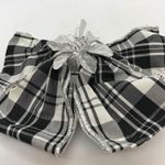 Bow Hair Barrette Watch Plaid Black White Hair Accessory Photo 15