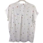 Rails  Whimsy Print Short Sleeve Button Down Shirt Pineapple Coconut Sz Small Photo 5