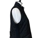 Westport Black Quilted Vest Zip Front Snap Pockets Padded Women's Size Large Photo 6