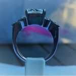 Princess Cut Size 8 Sterling Silver Ring Photo 5