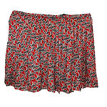ZARA  red zebra animal print mini skirt Photo 0