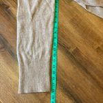 J.Crew  TurtleNeck Sweater M Tan Beige with Ribbed Details Wide Sleeves Soft Photo 2