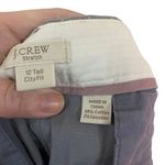 J.Crew  Stretch gray size 12 tall Citi fit pocket women’s pants cropped ankle Photo 1