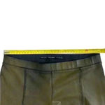 ZARA Woman Brown Distressed Elastic Waist Leggings Size Large Photo 6