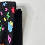 Sanrio Hello Kitty Black Colorful Rainbow Knit Rectangle Scarf Cute Back to School 2007 Photo 2
