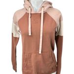 Abercrombie & Fitch Fleece Orange Colorblock Hooded Hoodie Sweatshirt Sweater XS Photo 0
