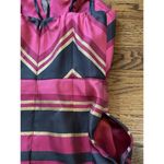 Vineyard Vines Women's Sz 4 Metallic Pink Stripe Silk Blend Strapless Mini Dress Photo 6