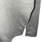 BUCKETLIST Oversized Half Button Pocket Cap Sleeve Top Dove Gray NWOT Size S Photo 4