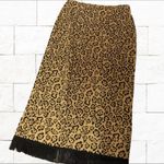 Lemme for Nina Lenard Tan and black leopard skirt Size M Photo 6