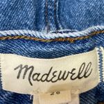 Madewell Women's Blue High Waisted Slit Straight Midi Denim Jean Skirt Size 26 Photo 3