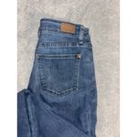 Judy Blue Jeans Womens 7/28 Blue Denim Boyfriend Fit Distressed Mid-Rise Stretch Photo 2