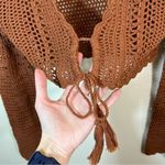 Forever 21 ✨ Brown Knit Shrug Sweater Small Photo 3