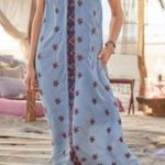 Sundance  Blue Boho Wandering Soul Embroidered Midi Sleeveless Dress MP Photo 0