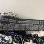 ZARA  Blue Black Loose Knit Crochet 100% Cotton Beachy Coastal Tank Top Small Photo 3