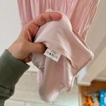 MikaRose  Pink Tiered Short Sleeve Button Back Keyhole Dress Size L Photo 5