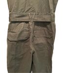 Veronica Beard Jeans Eakin Jumpsuit Tapered Leg Cap Sleeve Army Green S NWT Photo 4