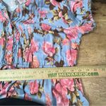 Torrid ‎ Maxi Stretch Challis Pintuck Tiered Dress Blue Pink Floral Size 2 2X Photo 9