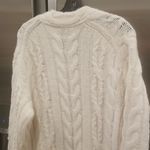 Vince ππ Braided Cable Cardigan Alpaca Wool Blend ~ Cream NWT Photo 3