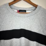 Misha Nonoo Memphis Sweatshirt Womens XXL Gray Black Combo Cropped Raglan Sleeve Photo 4