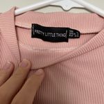 Pretty Little Thing  Pink Mock Neck Ribbed Dress  Photo 3