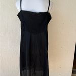 Vanity Fair Vintage 60s  Women's Full Slip Black All Tricot Nylon size 40 Photo 3