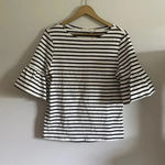 Ellison NWT  striped bell sleeve top Photo 1