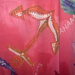 Shoreline Melon Color Bahamas Nautical Seashell Sleeveless Mini Dress L/XL Photo 3