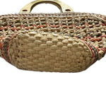 Topshop Colorful straw beach bag, 16" x 15" Photo 4