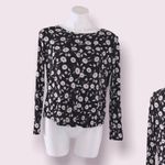 Next Top with Cutout Back Floral Long Sleeve Top Size 10 Photo 11