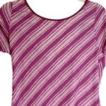 prAna  purple pink‎ diagonal stripe versatile wrap top W1SERE114 Women’s Medium Photo 1
