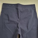 Anne Klein  Womens Trouser Size 6 Navy Polka Dots Slim Ankle Pull On Stretch Pant Photo 5